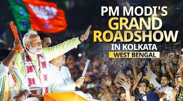 PM Modi’s Grand Roadshow in North Kolkata: A Spectacle of Unmatched People Enthusiasm