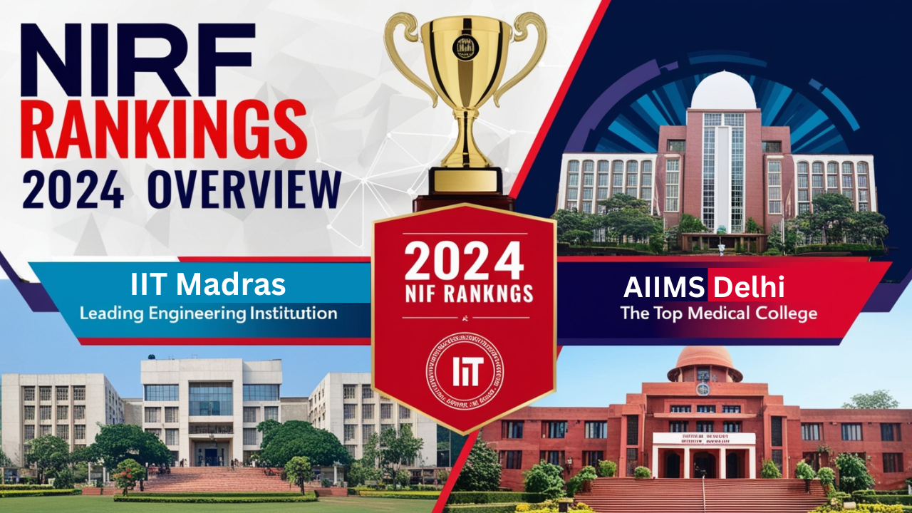 NIRF Rankings 2024: IIT Madras and AIIMS Delhi Dominate Top Spots in Engineering and Medical Colleges