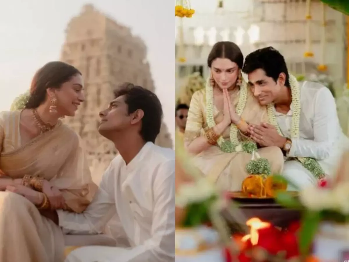 "Aditi Rao Hydari and Siddharth's Dreamy Wedding: Inside Their Intimate 400-Year-Old Temple Ceremony"