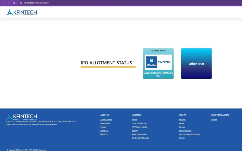 "Bajaj Housing Finance IPO Allotment: Your Complete Guide to Checking Status Effortlessly"