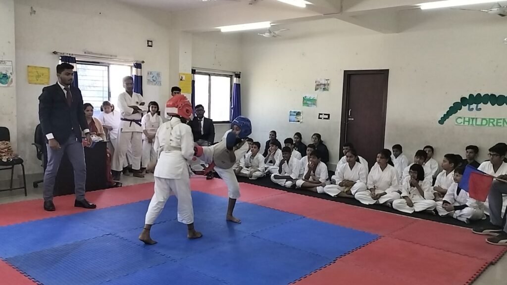 karate competition at Saraswati World School