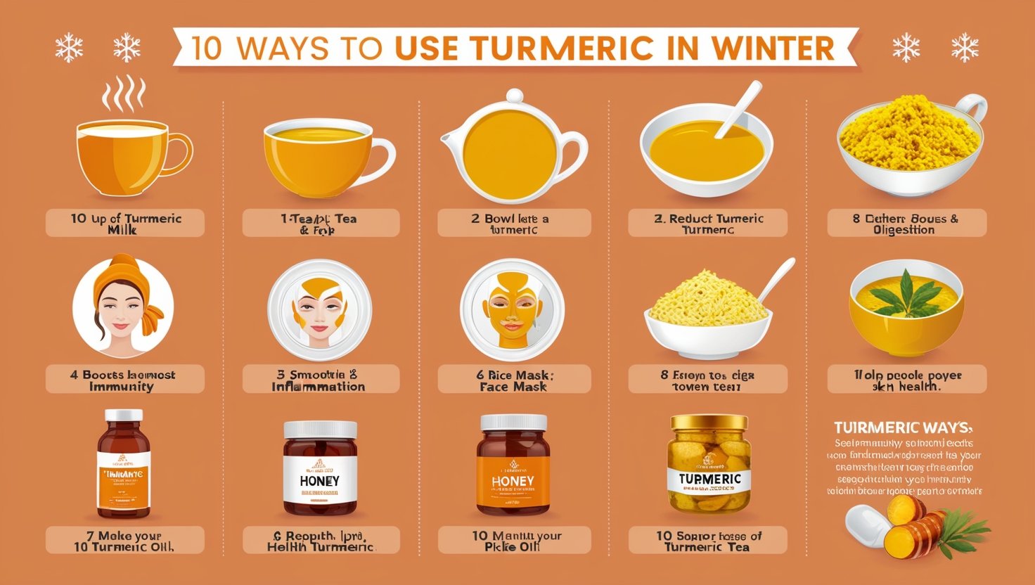 10 Ways to Use Turmeric in Winter and Its Benefits