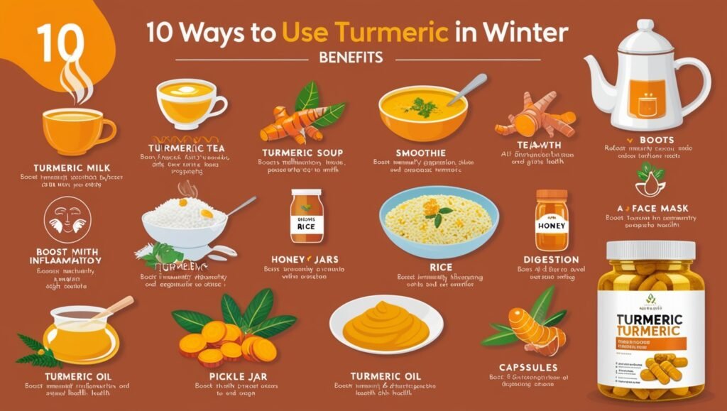 10 Ways to Use Turmeric in Winter and Its Benefits