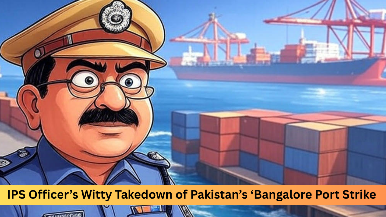 IPS Savage Takedown of Pakistan’s Fake ‘Bangalore Port Strike’ Sparks Internet Frenzy and Roars of Laughter