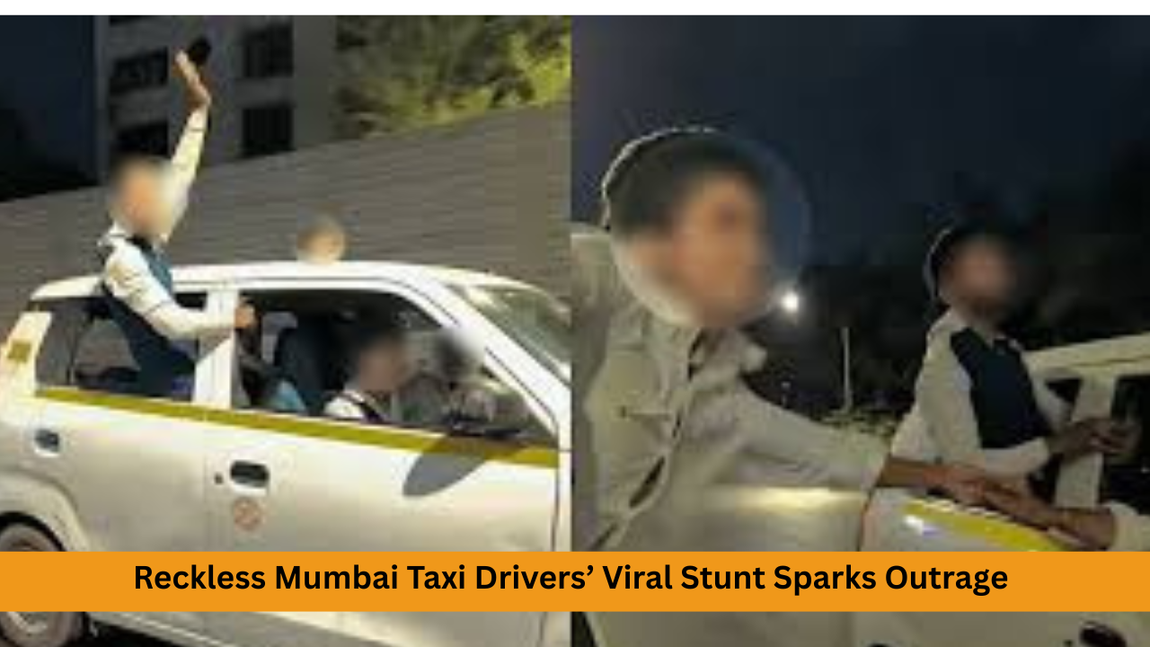 Death-Defying Madness on Mumbai Freeway: Reckless Mumbai Taxi Drivers’ Viral Stunt Sparks Outrage
