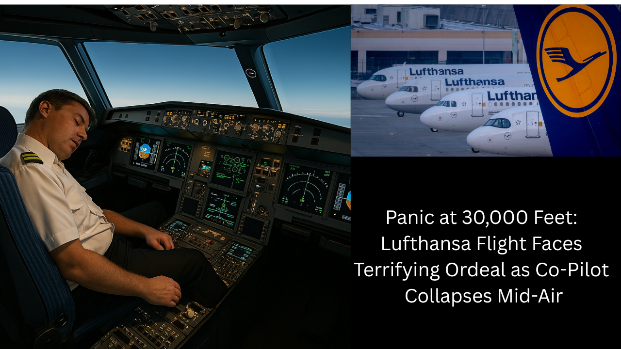 Panic at 30,000 Feet: Lufthansa Flight Faces Terrifying Ordeal as Co-Pilot Collapses Mid-Air