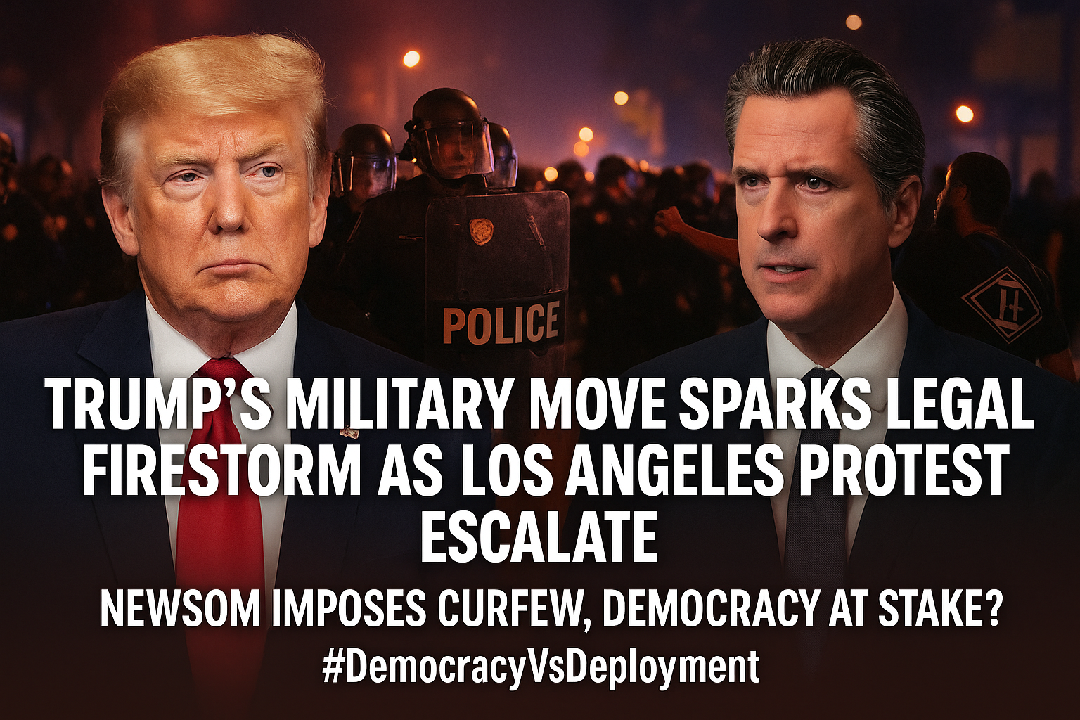 Trump vs Newsom: Los Angeles Protests Ignite Legal Firestorm Over Military Deployment and Civil Rights