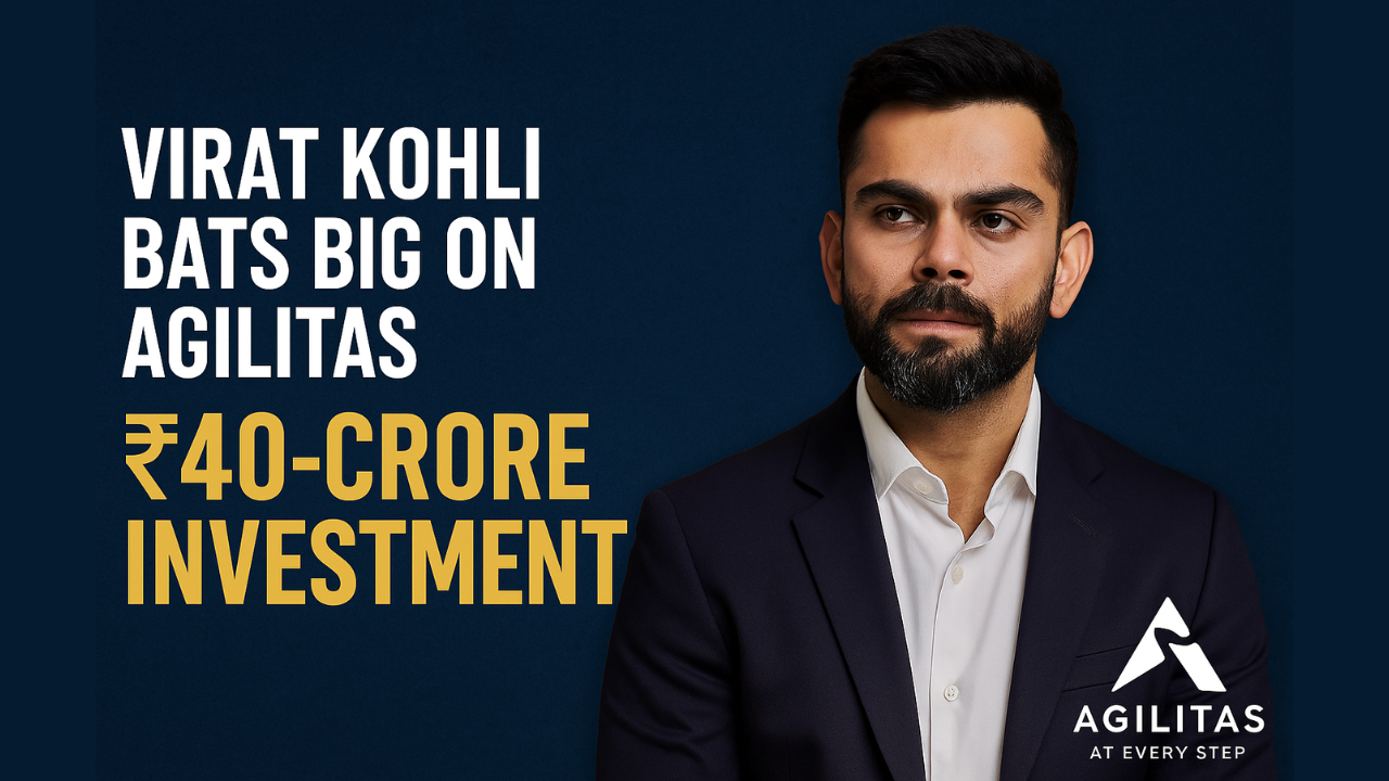 Agilitas Gets Kohli Boost: Virat Invests ₹40 Cr in First Tranche, Joins as Co-Creator