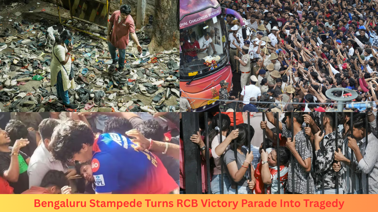 RCB Victory Parade Ends in Bengaluru Stampede Near Chinnaswamy Stadium—11 Dead, 70 Injured