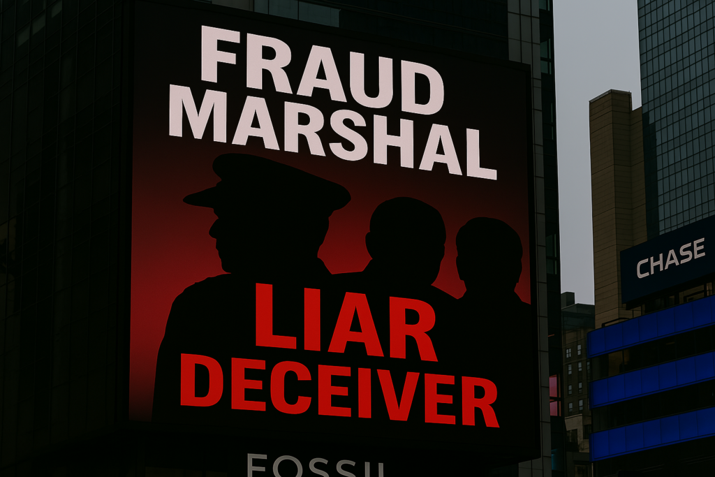 Pakistan’s Field Marshal Asim Munir faces global embarrassment as a Times Square billboard labels him “Fraud Marshal” and mocks Operation Sindoor claims. Campaign sparks viral outrage.

