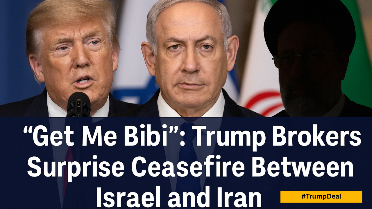“Get Me Bibi”: Trump Brokers Surprise Ceasefire Between Israel and Iran After U.S. Bombings Rock Tehran
