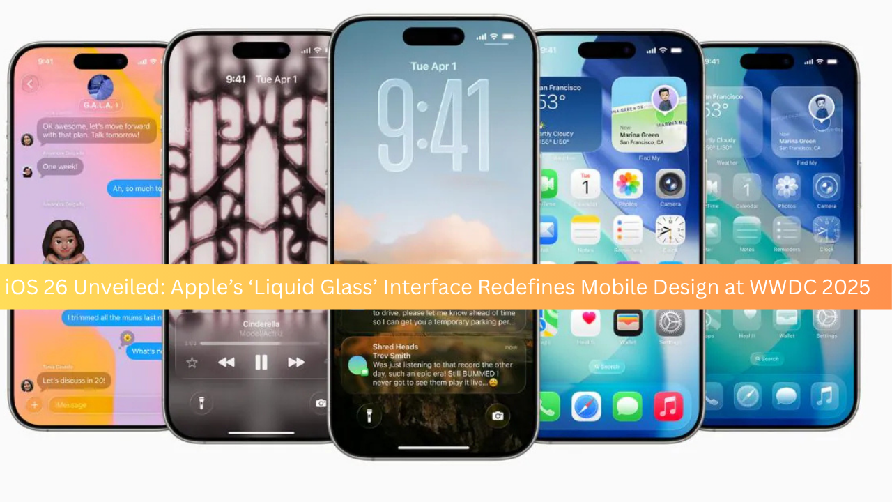 iOS 26 Shatters Design Limits with Apple’s Stunning ‘Liquid Glass’ Interface at WWDC 2025
