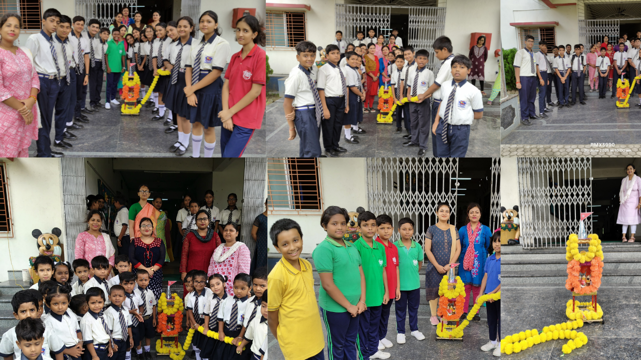 rath yatra at Saraswati World School