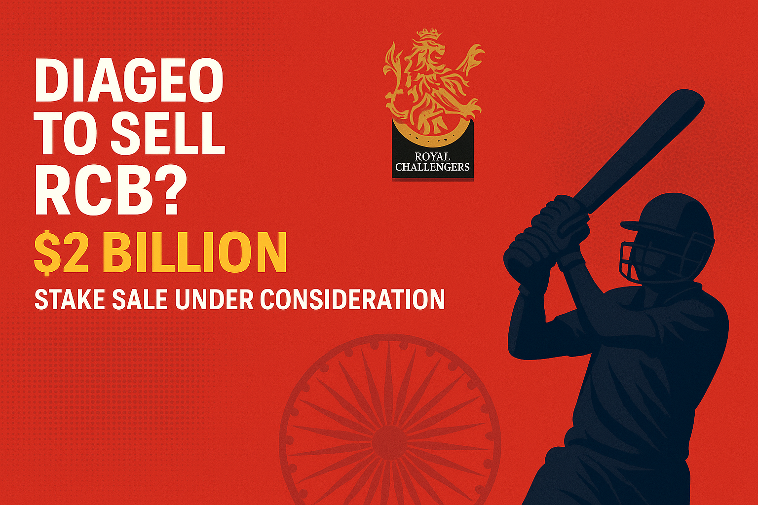 RCB’s $2 Billion Game-Changer: Diageo Eyes Strategic Exit Amid IPL Boom & Regulatory Heat