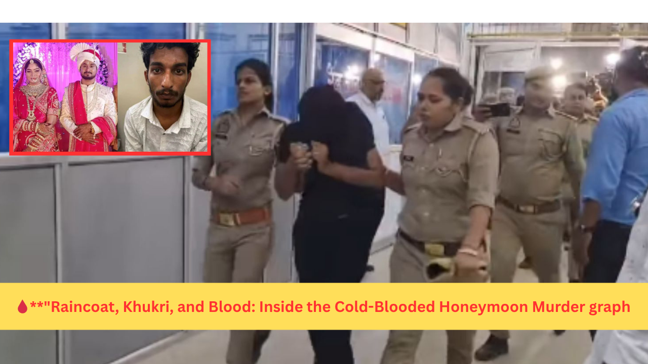 🔪 Raincoat, Khukri, and Blood: Sonam Raghuvanshi Honeymoon Murder Case Exposes Chilling Betrayal