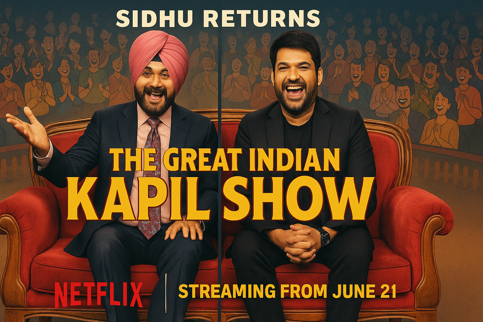 Navjot Singh Sidhu Returns to ‘The Great Indian Kapil Show’ Season 3—Laughter, Shayari & Nostalgia Await!