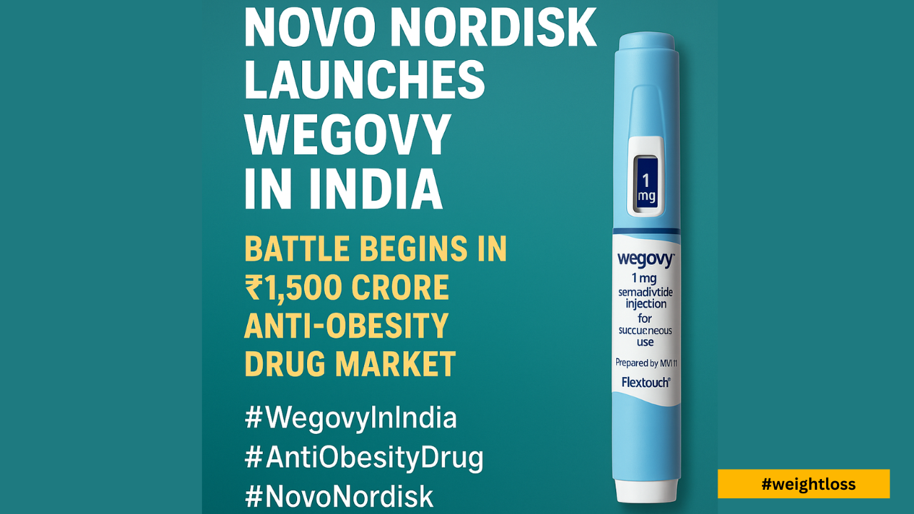 Novo Nordisk Launches Wegovy in India: Battle Begins in ₹1,500 Crore Anti-Obesity Drug Market