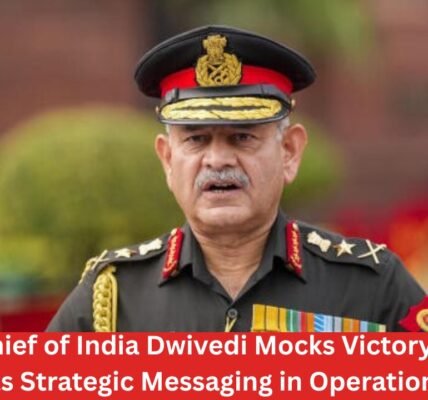Army Chief of India Dwivedi Mocks Victory