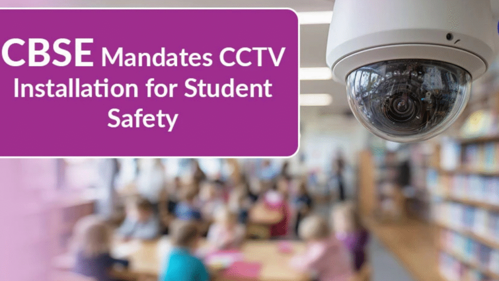 cbse updates cctv camera
