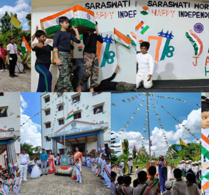 independence day at saraswati world school