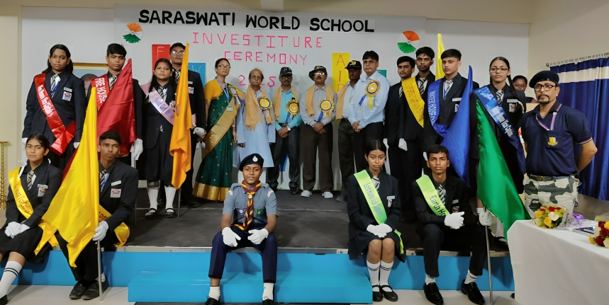 Investiture Ceremony 2025: Saraswati World School Empowers Future Leaders with Values of Discipline and Service