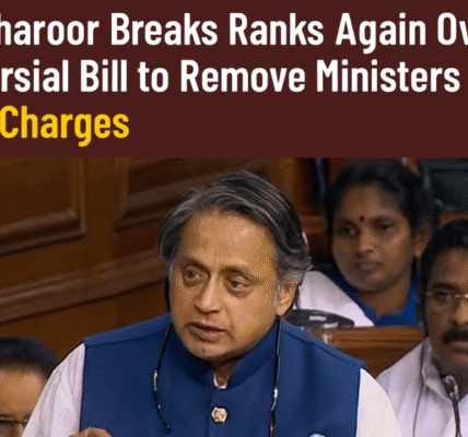 Shashi Tharoor Breaks Ranks Again