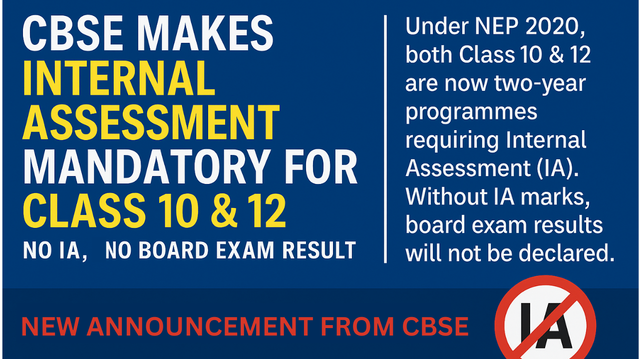 cbse INTERNAL ASSESSMENT