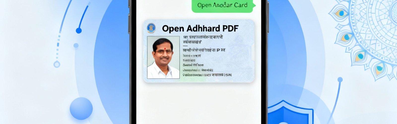 Download Aadhaar card on WhatsApp