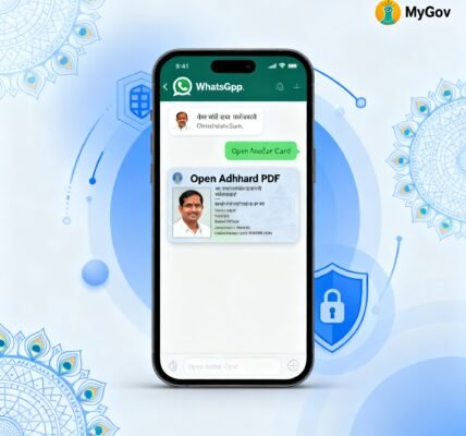 Download Aadhaar card on WhatsApp