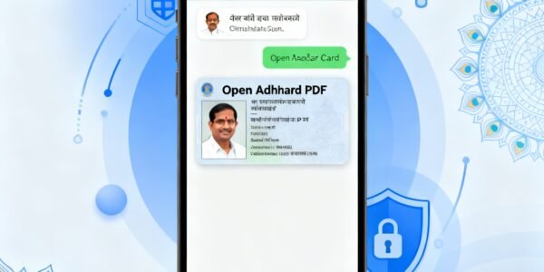Download Aadhaar card on WhatsApp