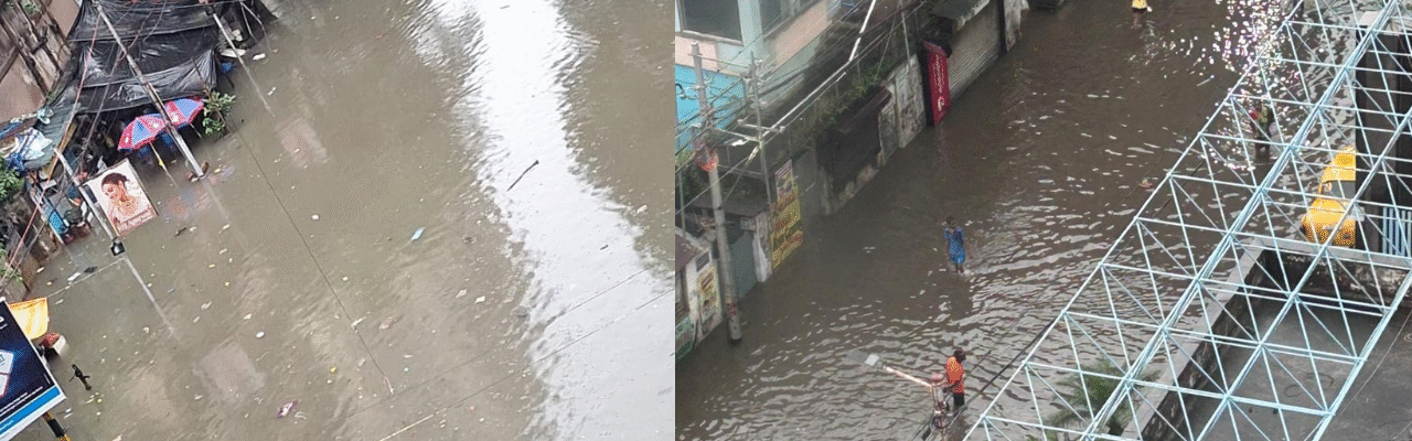 heavy rain in kolkata