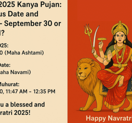 Navratri Navami 2025 Kanya Pujan