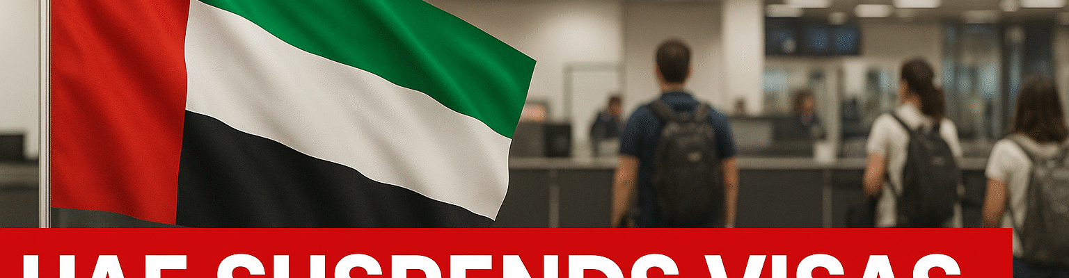 UAE Visa Ban- Suspends Tourist and Work Visas