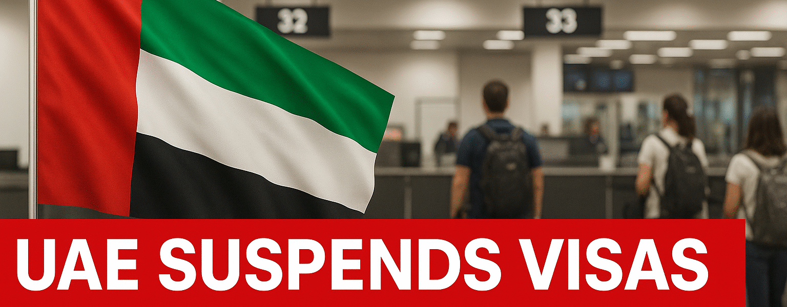 UAE Visa Ban- Suspends Tourist and Work Visas