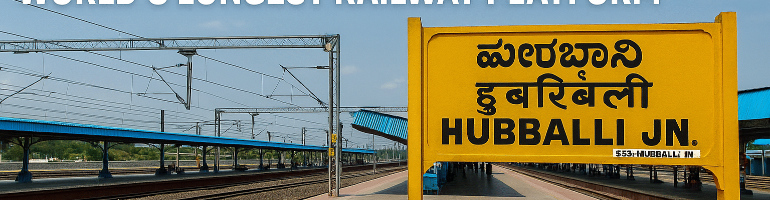 India Breaks Records: Hubballi Station Crowned World’s Longest Railway Platform by Guinness — Rivals Still Miles Behind 19 longest railway platform