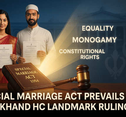 Jharkhand High Court Verdict: Special Marriage Act Ruling Overrides All Personal Laws in Interfaith Marriages 3 Special Marriage Act Ruling