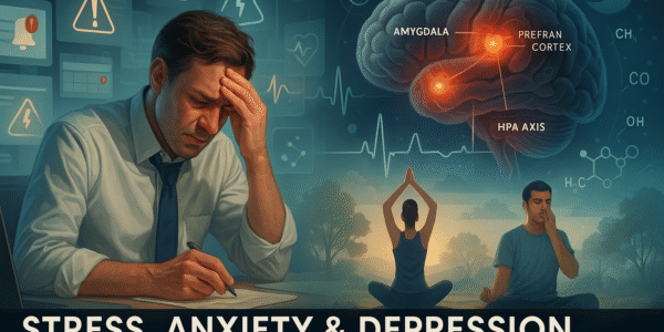 Rising Stress, Anxiety and Depression: Causes, Symptoms, Brain Science & Proven Ways to Heal in a Fast-Paced Modern World” 7 Stress Anxiety and Depression