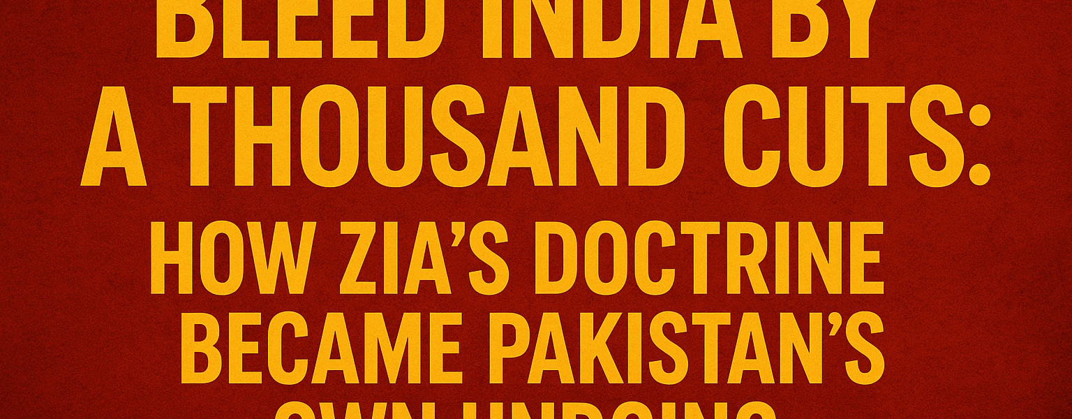Bleed India by a Thousand Cuts: How Zia’s Dark Doctrine Has Now Turned Pakistan Into Its Own Worst Nightmare 1 Bleed India by a thousand cuts