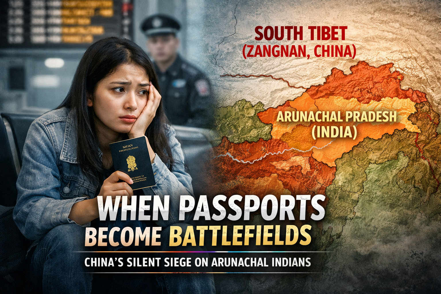 China’s detention of Arunachal Indians at airports exposes a silent geopolitical war using stapled visas, passport invalidation, and civilian humiliation. 8 china arunachal