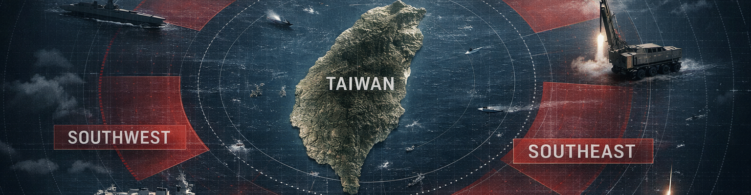 China’s “Justice Mission 2025” Encircles Taiwan: Blockade Drills Signal Escalating Gray-Zone War in Asia 19 Justice Mission 2025