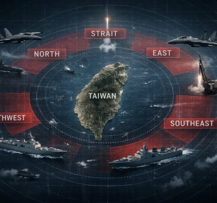China’s “Justice Mission 2025” Encircles Taiwan: Blockade Drills Signal Escalating Gray-Zone War in Asia 5 Justice Mission 2025