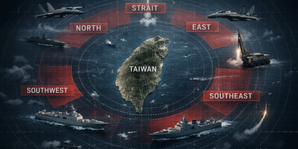 China’s “Justice Mission 2025” Encircles Taiwan: Blockade Drills Signal Escalating Gray-Zone War in Asia 1 Justice Mission 2025