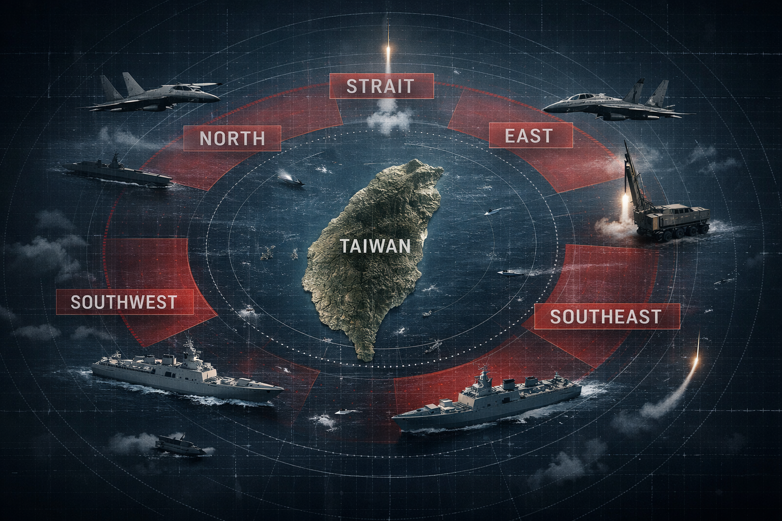 China’s “Justice Mission 2025” Encircles Taiwan: Blockade Drills Signal Escalating Gray-Zone War in Asia 9 Justice Mission 2025