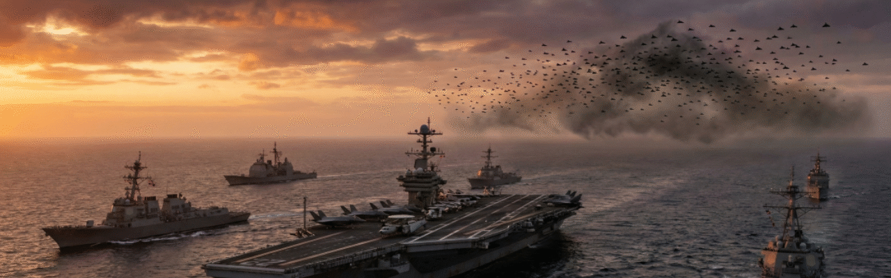 100 Hidden Iran drone swarm: Can ‘Kamikaze’ Swarm Blind the USS Abraham Lincoln? 21 Iran drone swarm