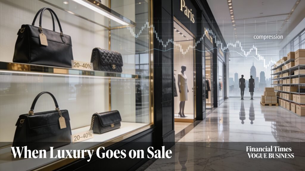 Luxury Brands Discounting: How the Global Luxury Market Is Shifting From Price Power to Survival Mode 2 luxury brands on sale