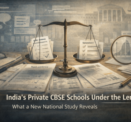 Education research analysis of private CBSE schools in India using public evidence and governance indicators”