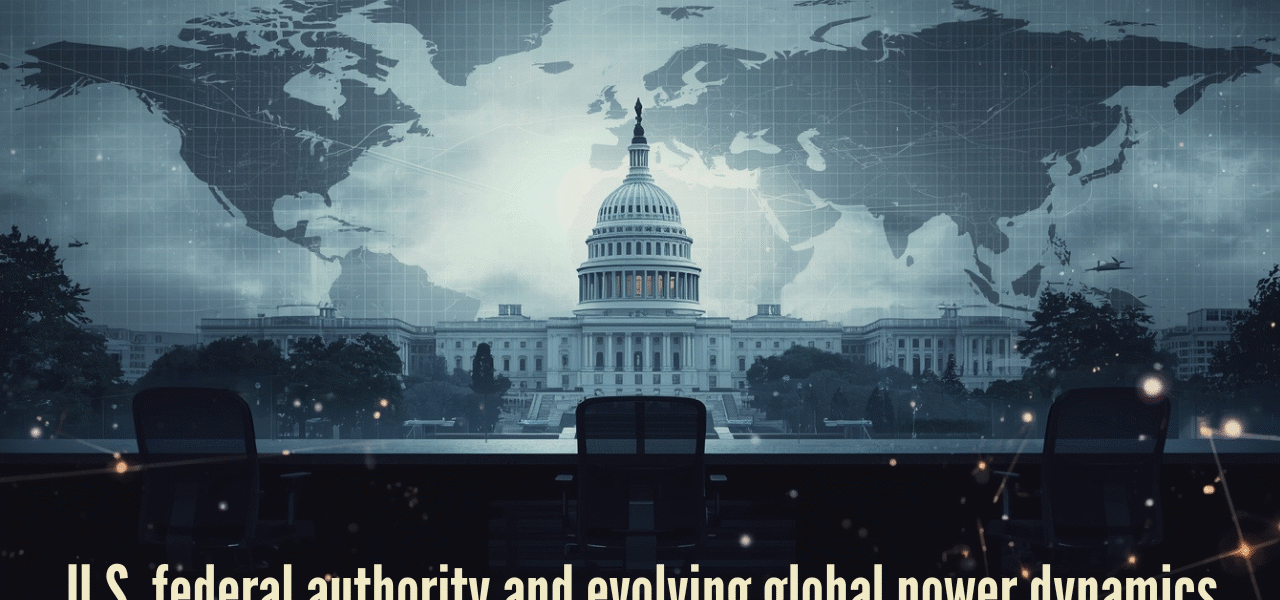 International analysis image illustrating U.S. federal authority, military power, and global geopolitical tension - Minneapolis ICE Shooting