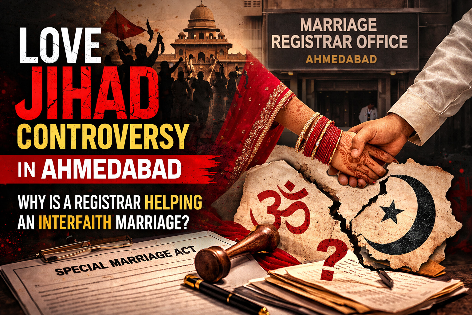 Ahmedabad Love Jihad Controversy: Registrar Office Incident Sparks National Debate 5 love jihad