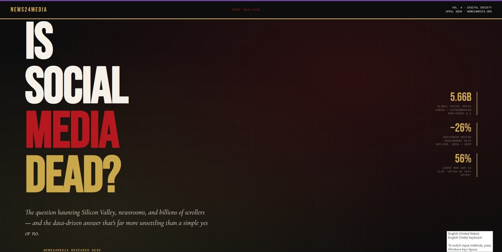 is social media dead