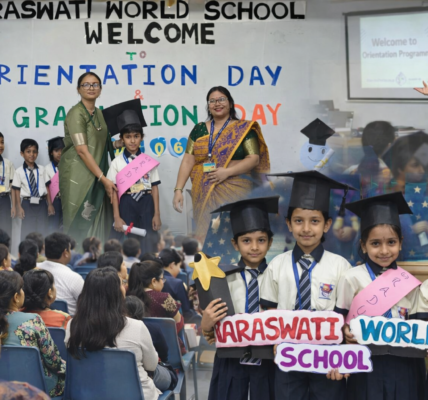Saraswati World School Celebrates Pre-Primary Graduation Day & New Session Orientation with Enthusiasm and Pride 1 Saraswati World School